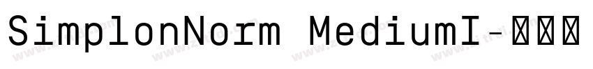 SimplonNorm MediumI字体转换